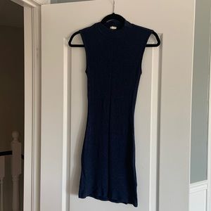 Navy blue bodycon dress